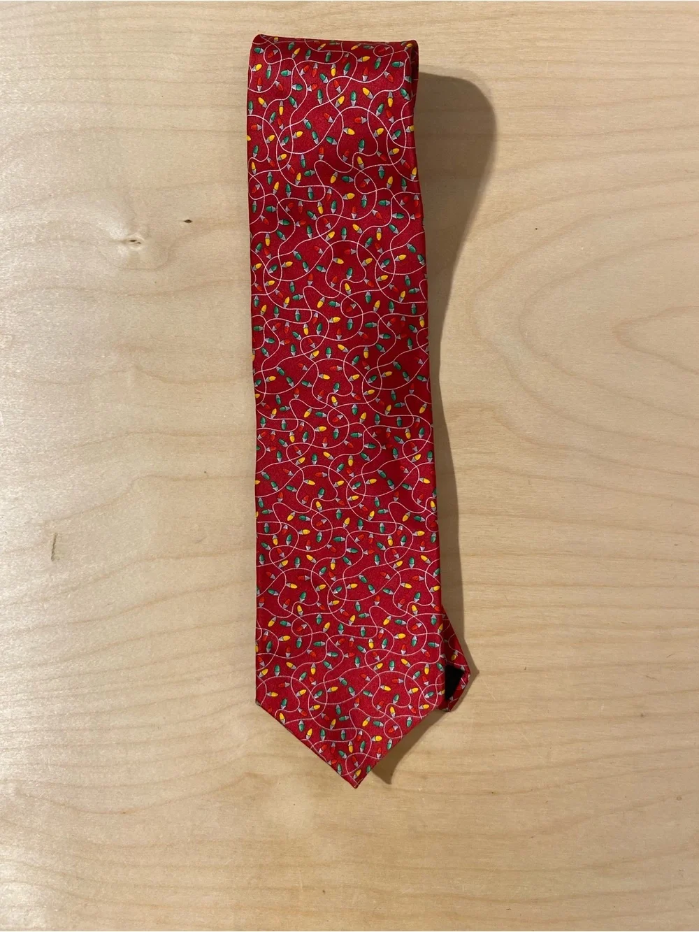 Holiday Traditions by MMG Hallmark Design Holiday Lights Pattern Men's Tie RO